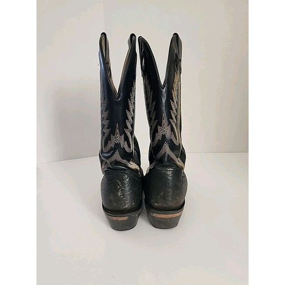 Men\'s Durango Black / Brown Leather Round Toe Western Cowboy Boots Size 11 EE main image 9